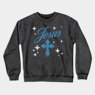 Jesus & Cross Streetwear Design Crewneck Sweatshirt